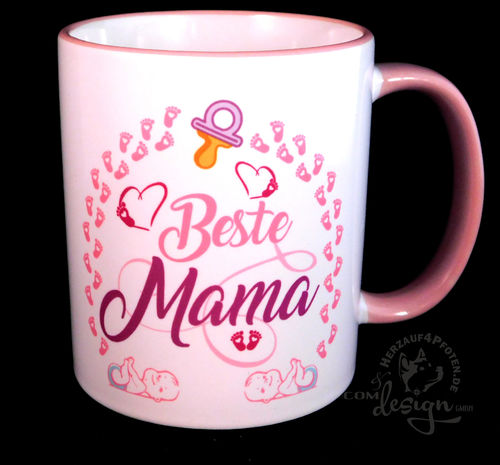 Tasse Beste Mama 2 Seiten