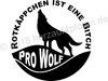 Pro Wolf-Rotkäppchen-Aufkleber-Plott