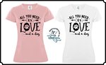 Ladies Active Shirt - All LOVE