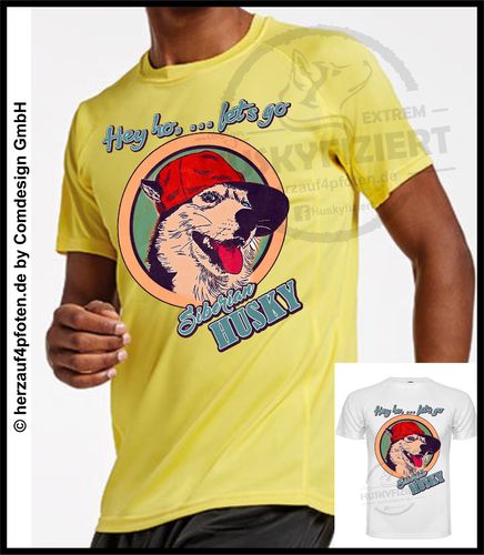 Men's Active Shirt - Hey ho...let's go! Husky