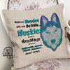 StickArt© Kissenbezug Leinen "Husky-Befehle"