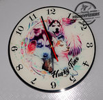 GLASUHR Husky-Time Watercolor Dreamcatcher